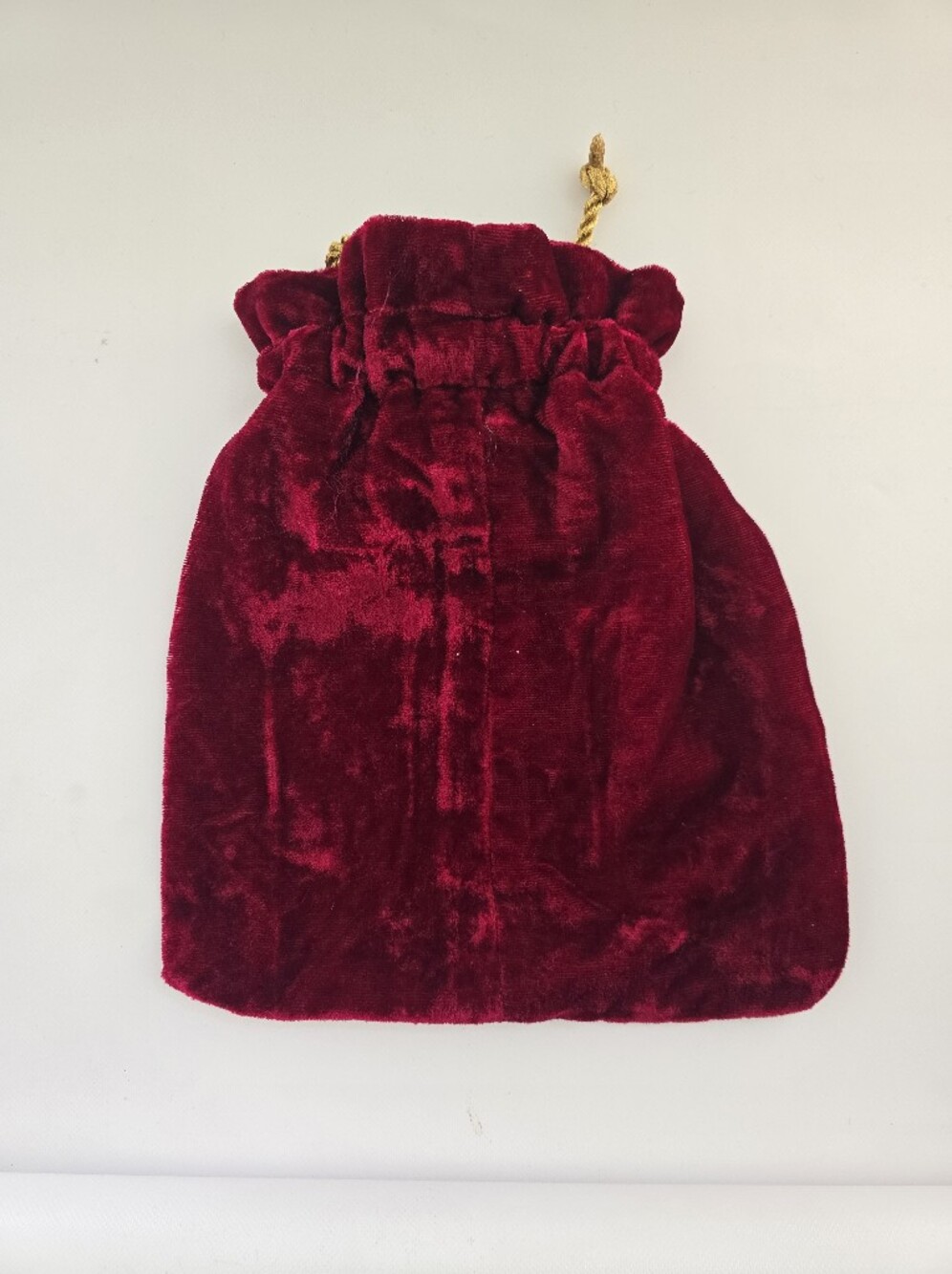 Velvet Holiday Drawstring Pouch Bag - Picture 3 of 3